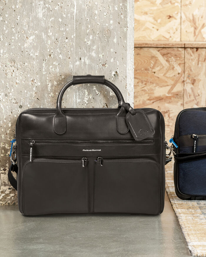 Office bag leather black