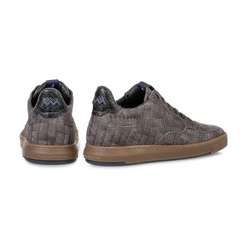 Sneaker reptile print taupe