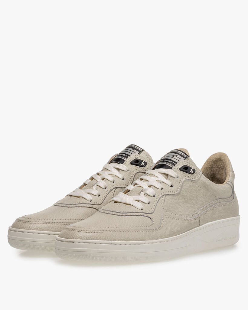 Sneaker leather print natural