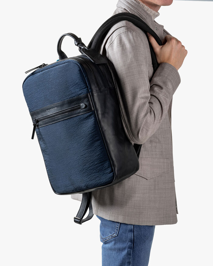 Backpack textile blue