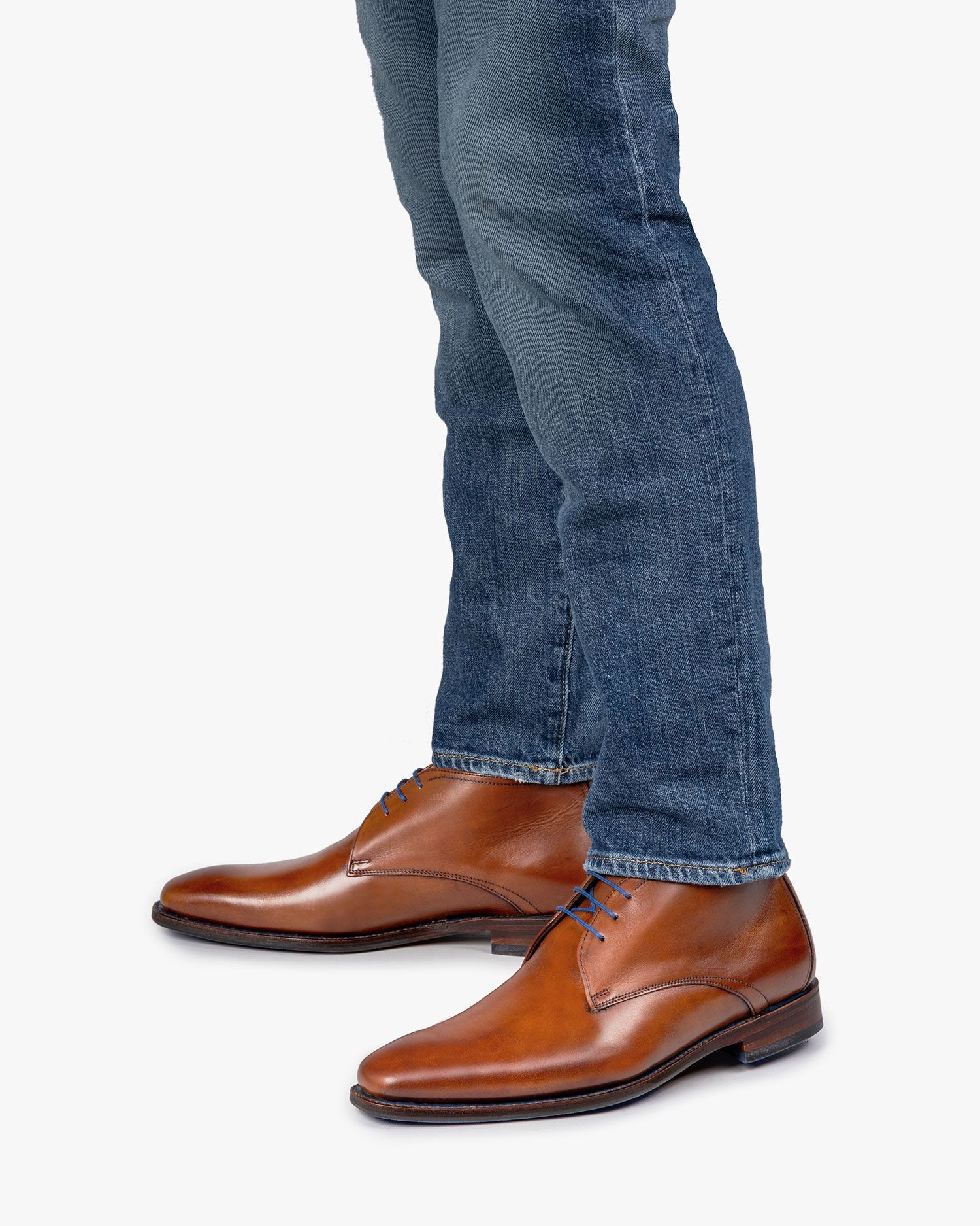 Floris van bommel boots cognac deals