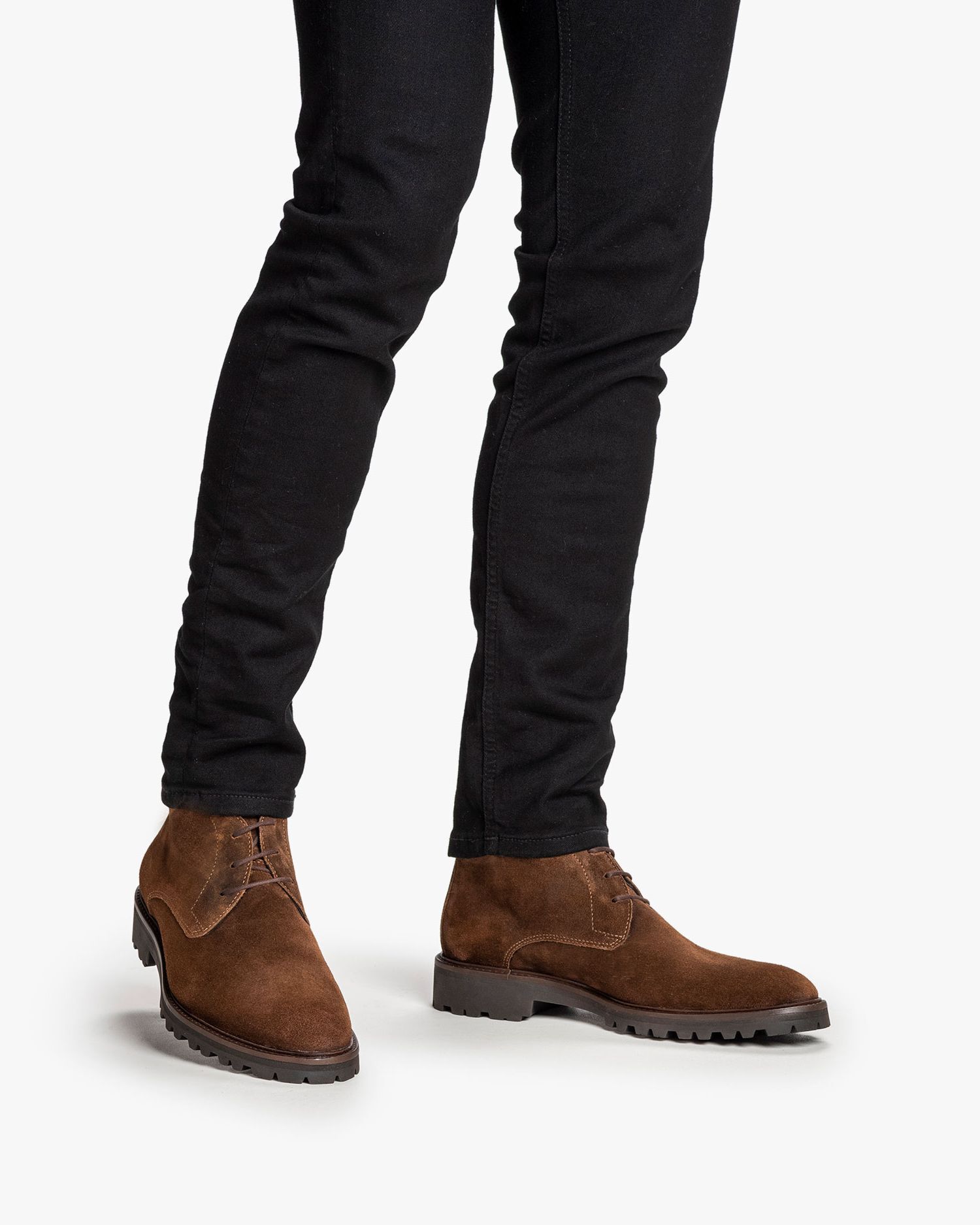 Lace boot suede cognac SFM-50082-23-01 | Floris van Bommel®