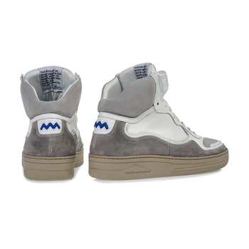 Sneaker calf leather white