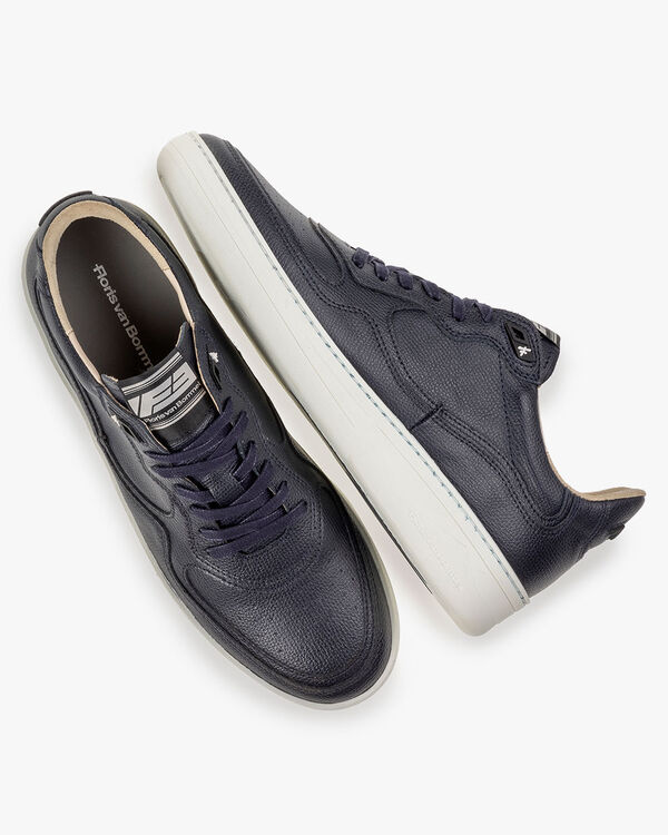 Sneaker leather print blue