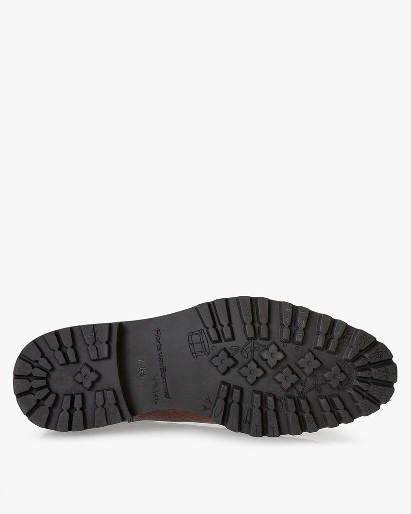 Chelsea boot printed leather cognac