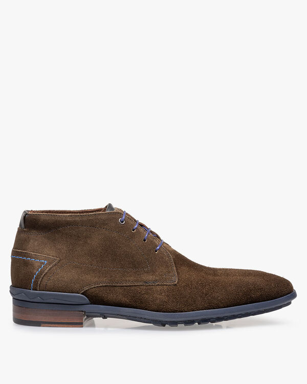 Lace boot suede green