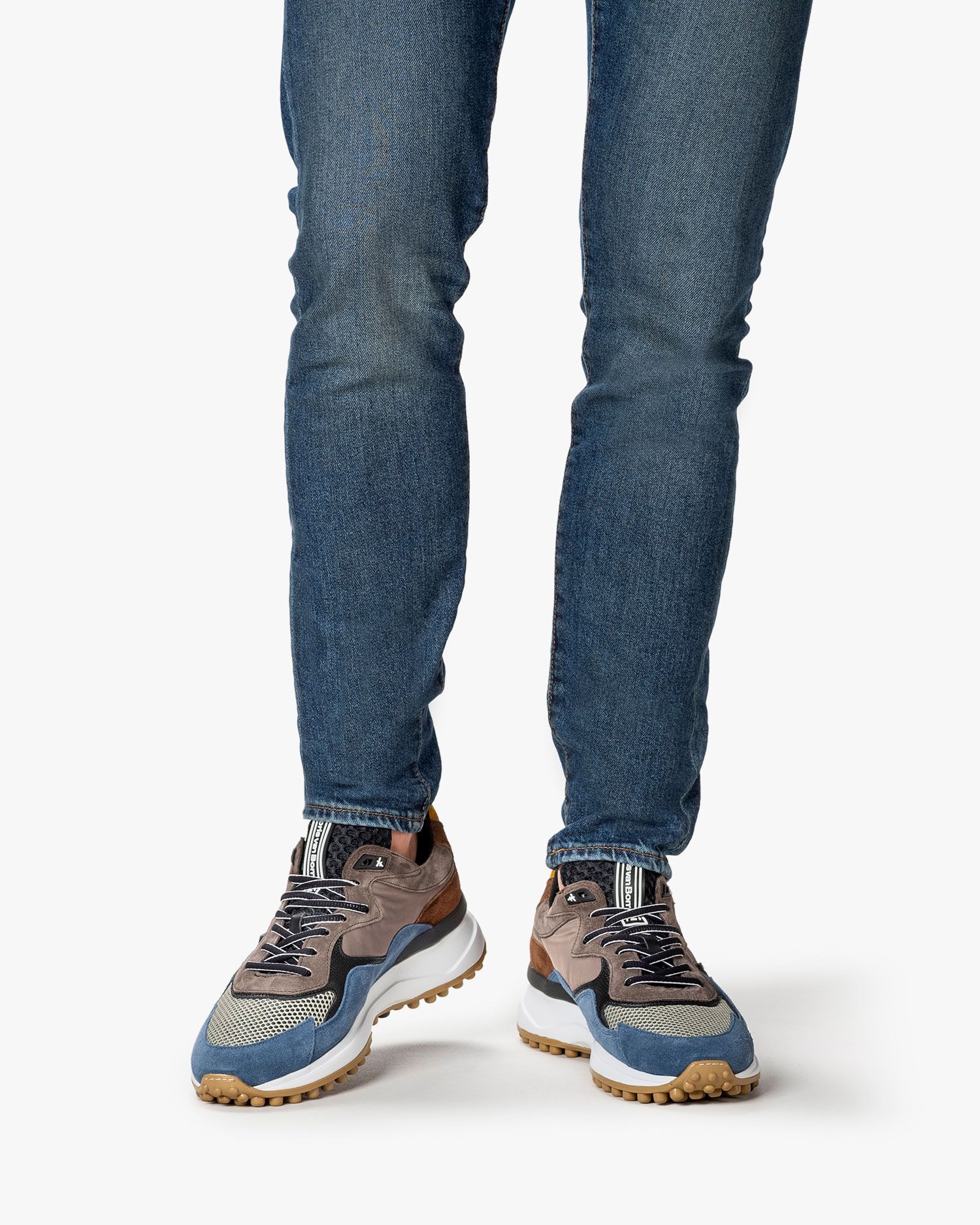 Noppi sneaker suede blue SFM-10082-40-02 | Floris van Bommel®