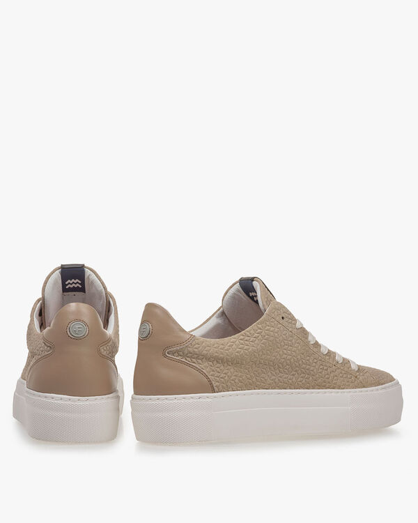 Sneaker suede taupe