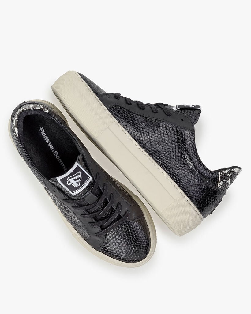 Sneaker calf leather black
