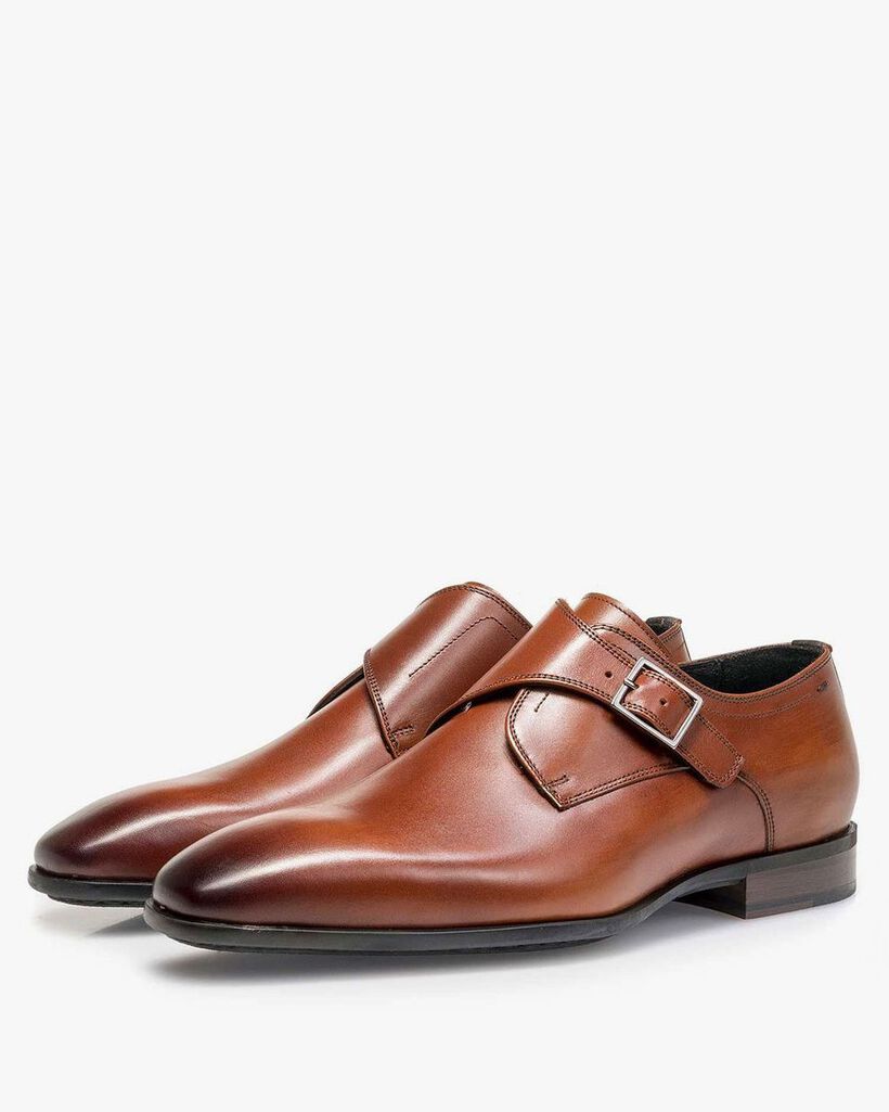 Cognac-coloured monk strap