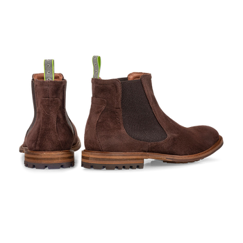 Chelsea boot suede dark brown