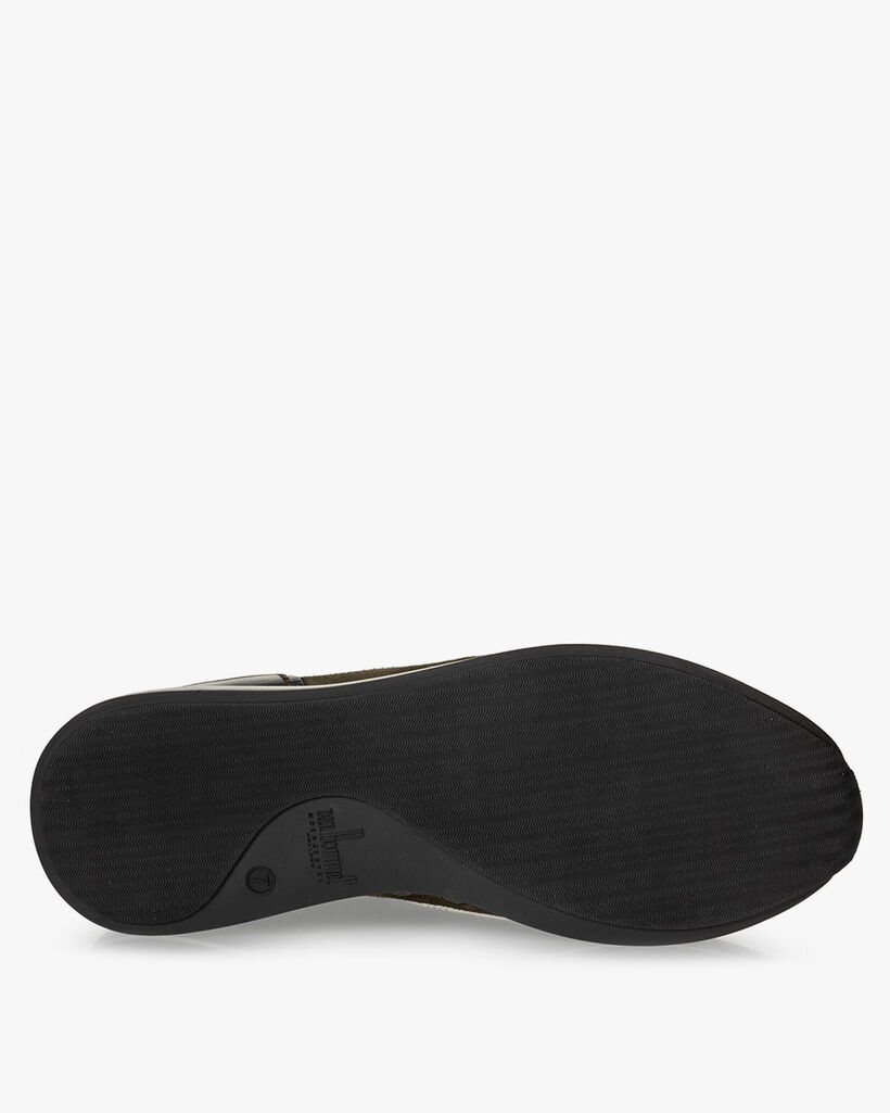 Sneaker suede dark green