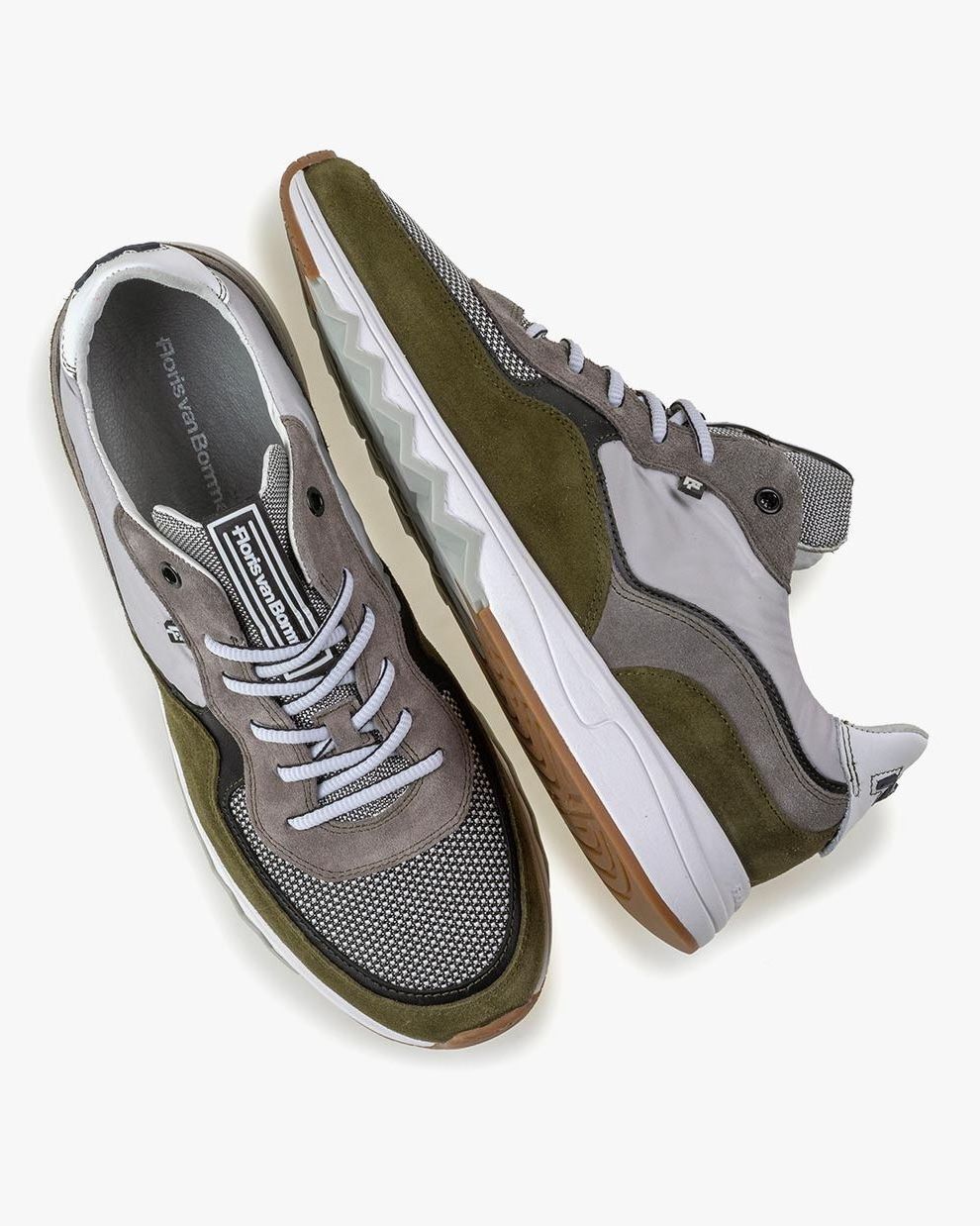 Nineti suede leather green 16392 00 Floris van Bommel Official