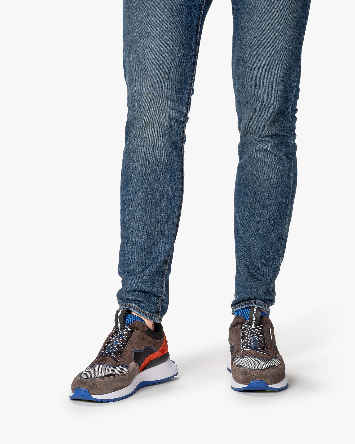 Sharki sneaker dark brown SFM-10100-21-01 | Floris van Bommel®