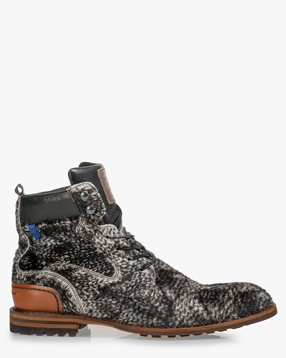 Lace boot pony taupe 20089/02 | Floris van Bommel Official®