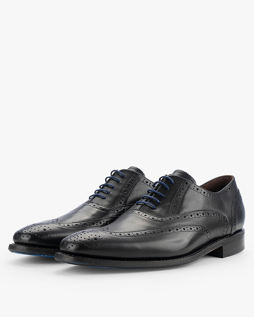 Lace-up shoes men De Loper 04.06 Black | Floris van Bommel