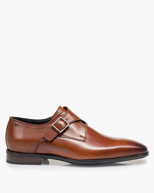 Cognac-coloured monk strap