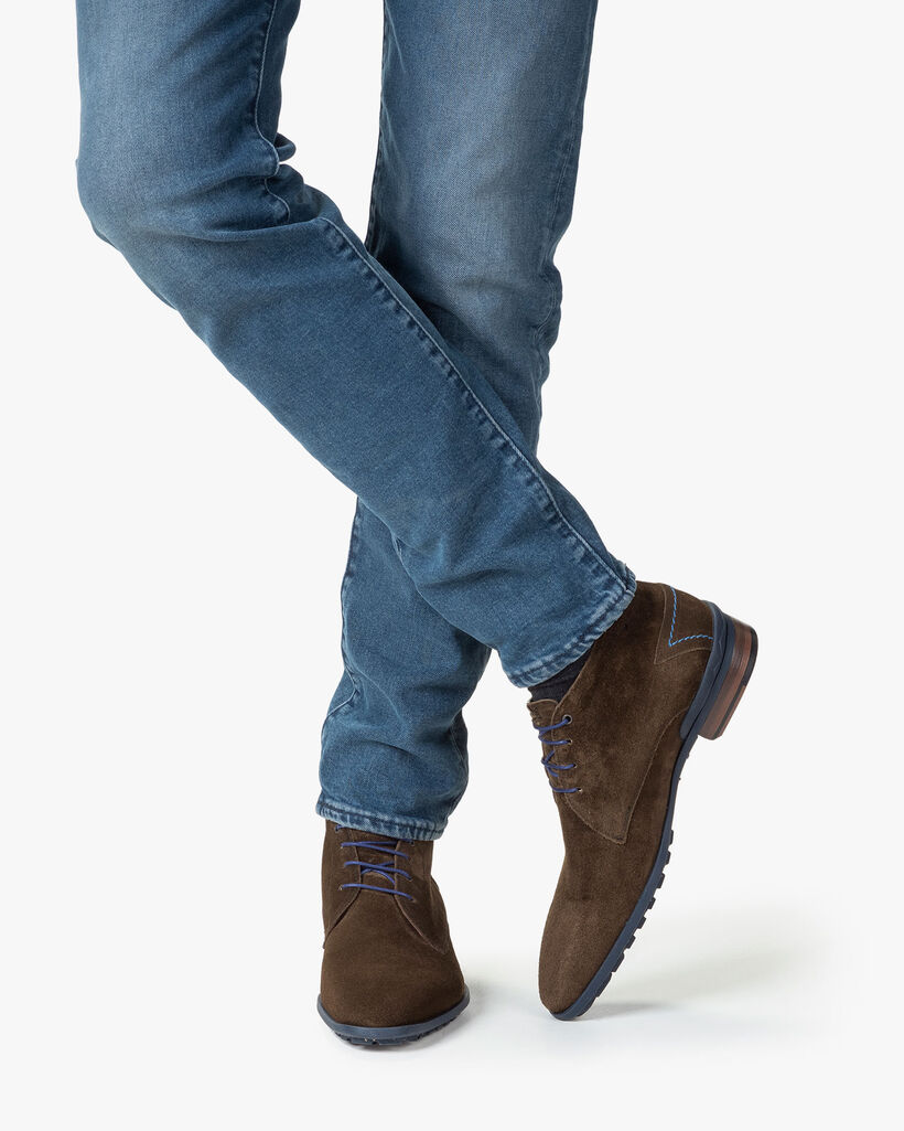 Lace boot suede green