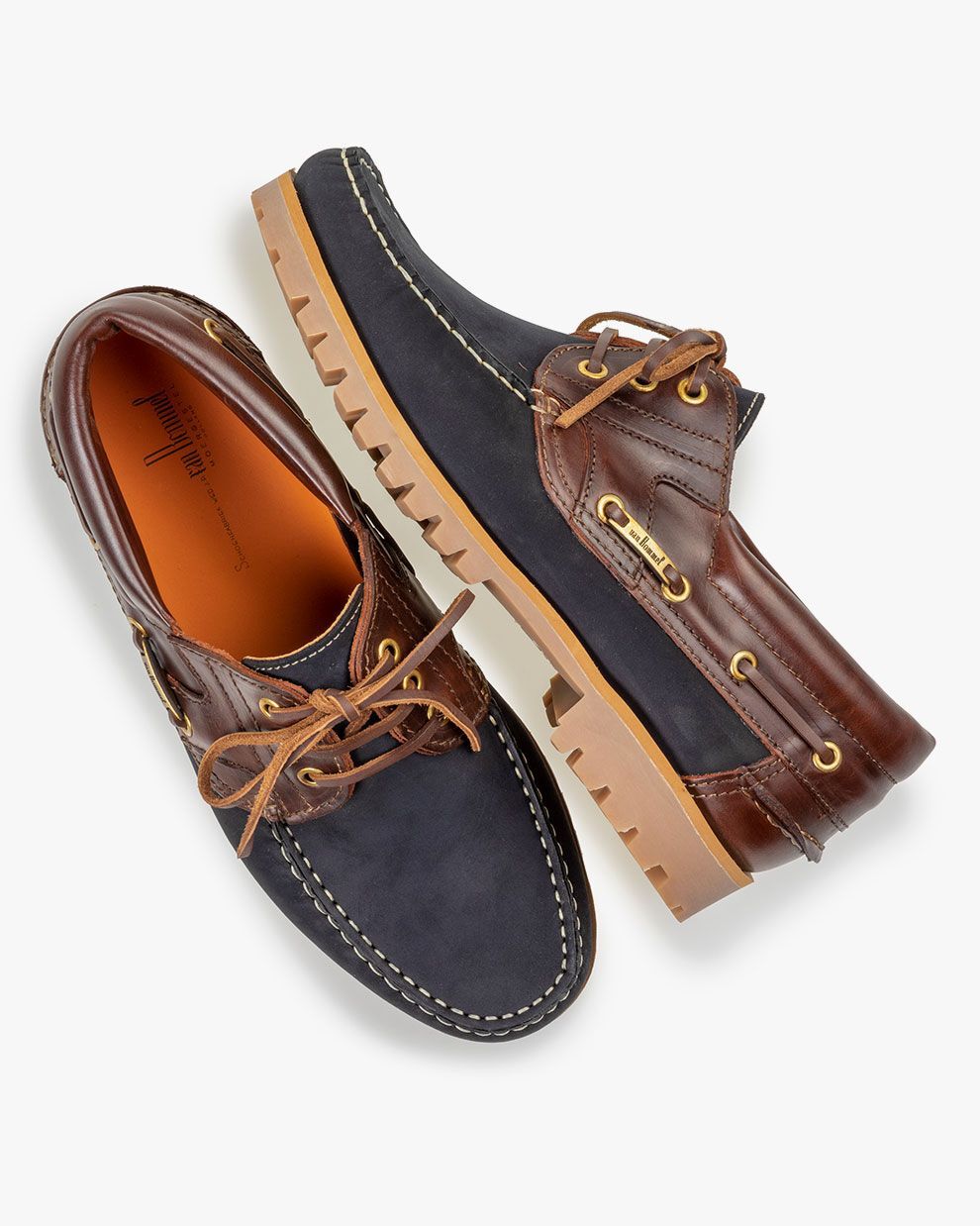 Boat shoes men Boat Shoe 01.20 Red brown | Floris van Bommel Boat shoes men Boat Shoe 01.20 Red brown | Floris van Bommel