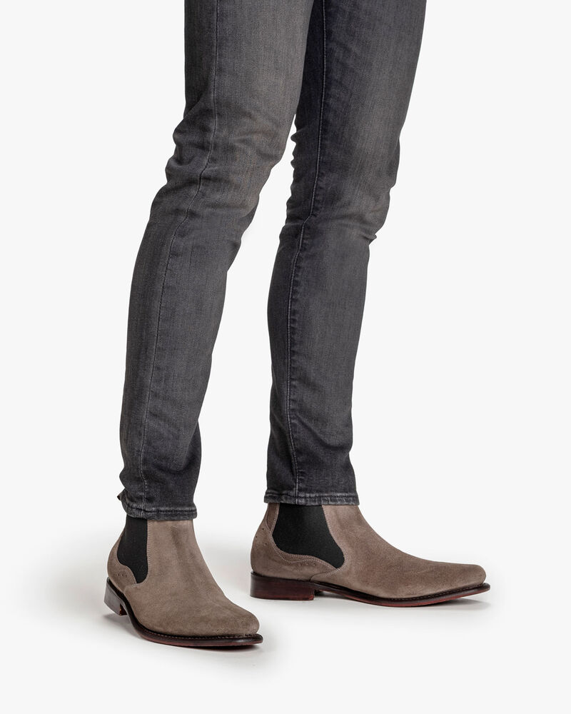 Chelsea boot suede taupe