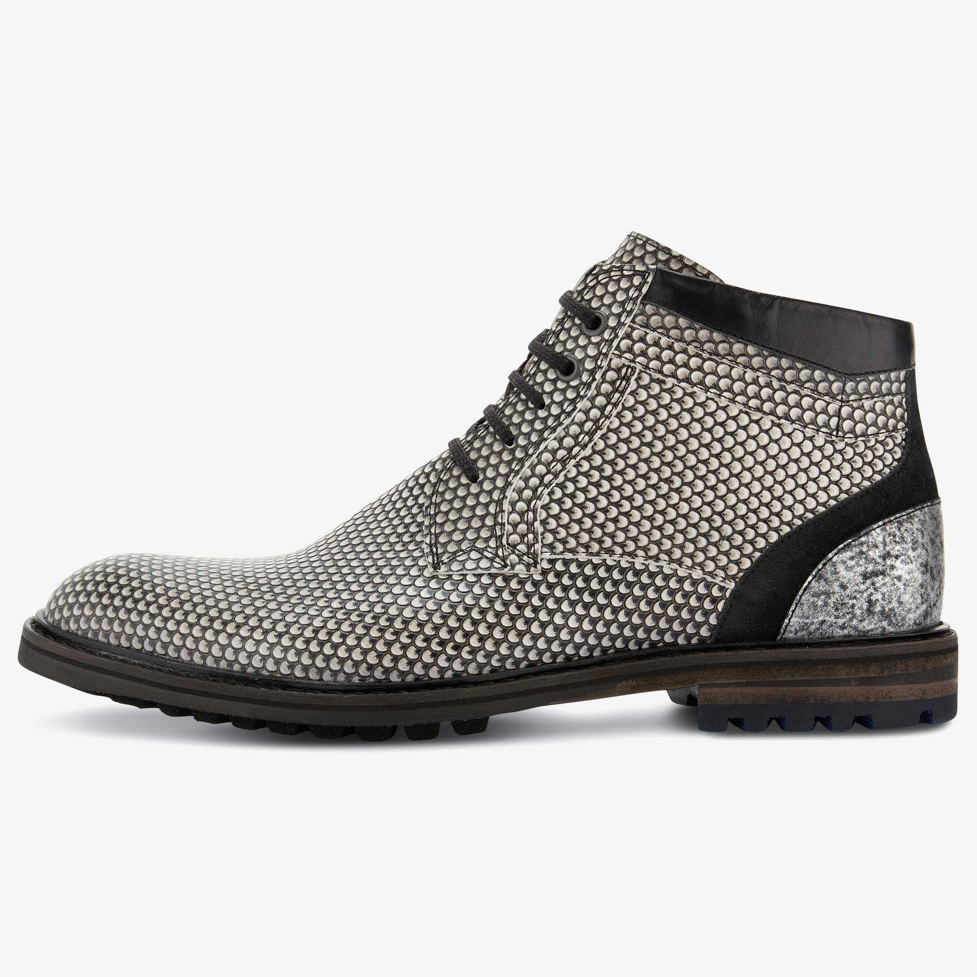 Lace up shoes men Floris van Bommel grey leather men s lace boot