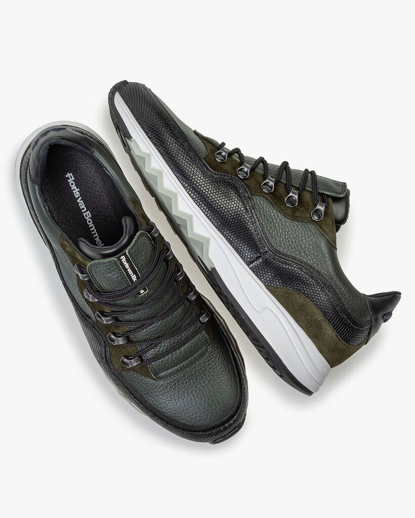 Sneaker leather green
