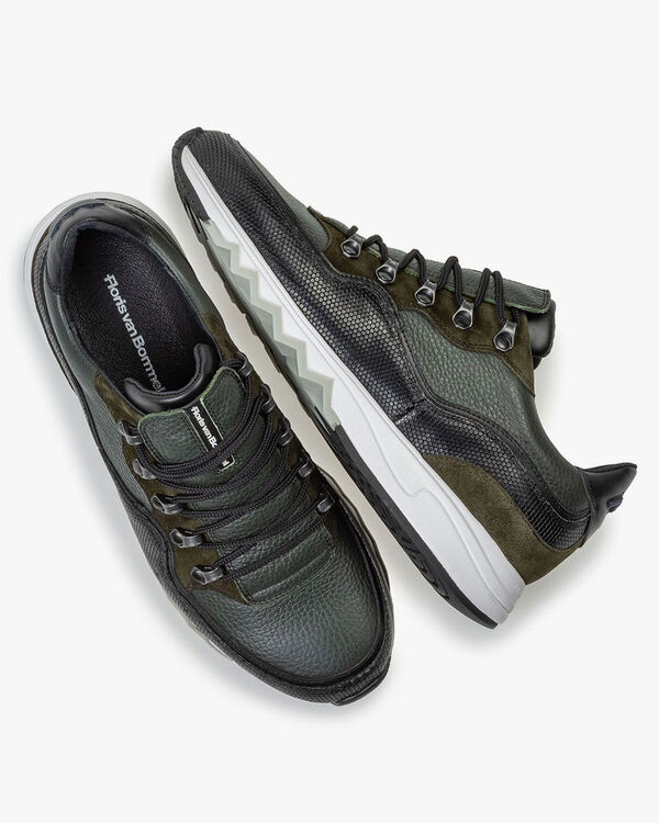 Sneaker leather green