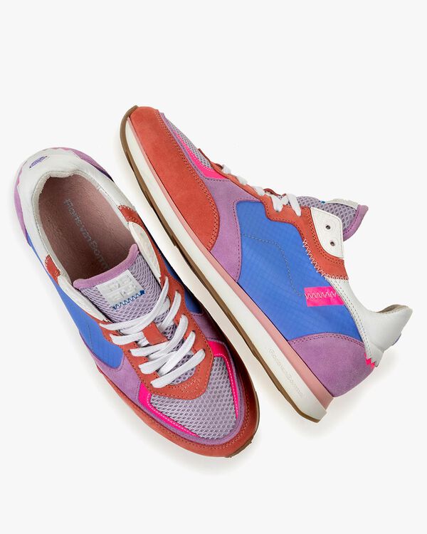 Sneaker nubuck leather multi-colour