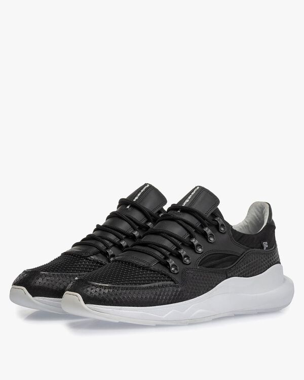 Bulki sneaker black leather