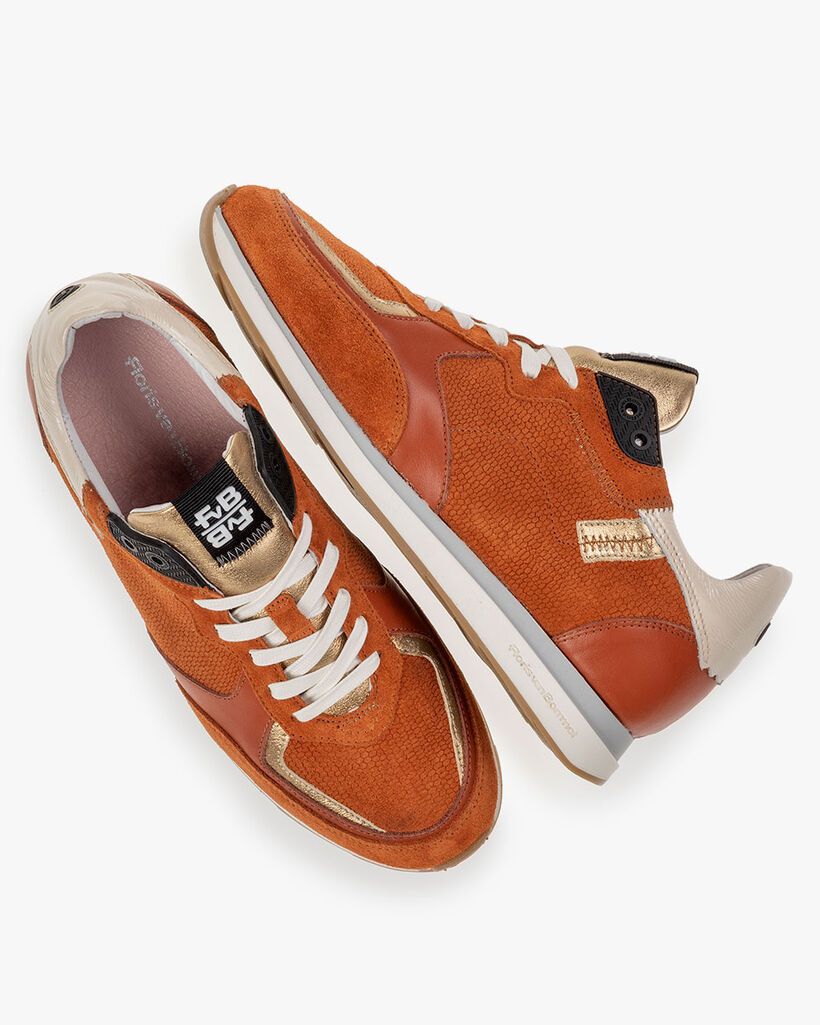 Sneaker suede orange