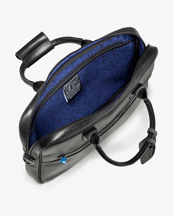 Office sleeve leather black