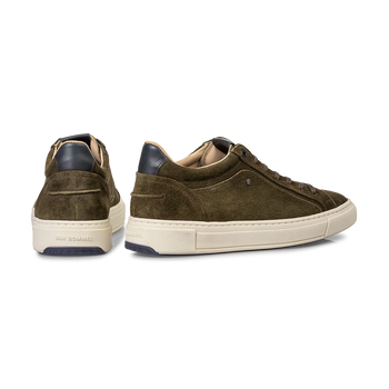Sneaker suede dark green