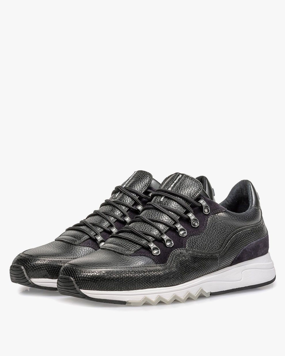 Black leather sneaker 16393 22 Floris van Bommel Official