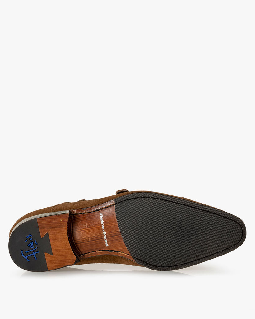Monk strap suede brown