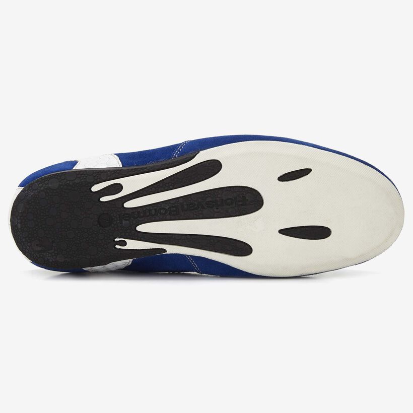 Floris van Bommel cobalt blue suede men's sneaker
