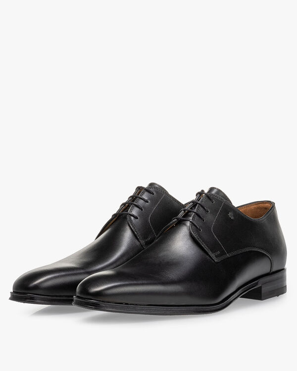 Lace shoe calf leather black