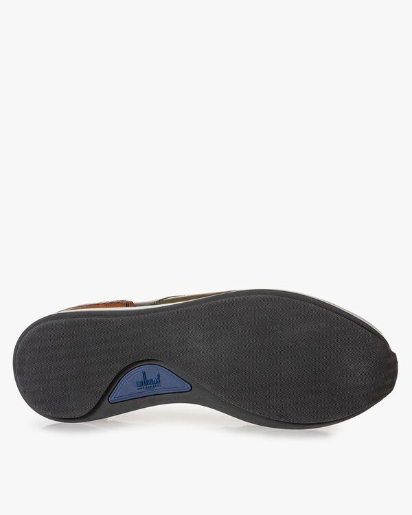 Sneaker calf leather green