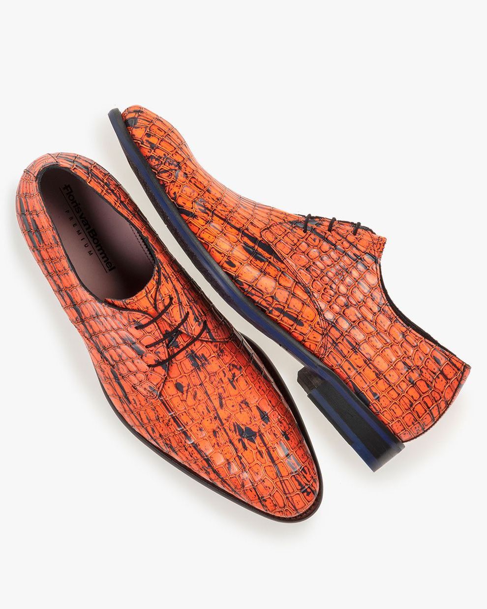 Orange patent leather online shoes