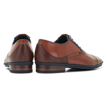 Lace shoe calf leather cognac