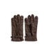 Gloves suede dark brown