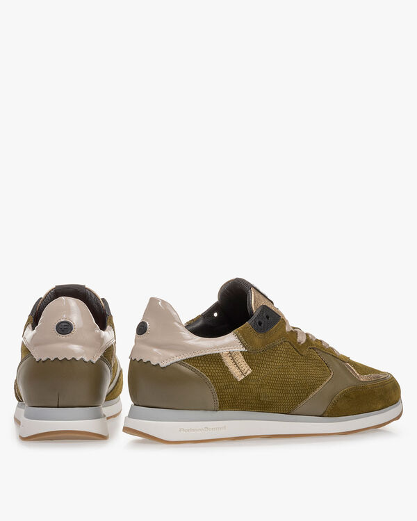 Sneaker suede dark green