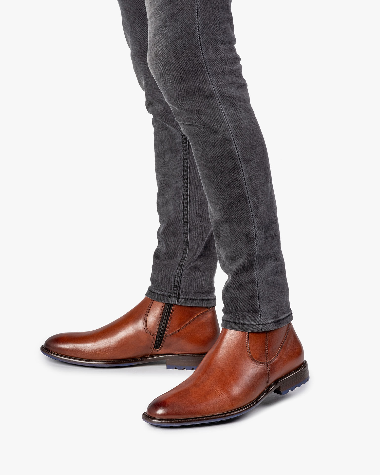Chelsea boots cognac homme 2025