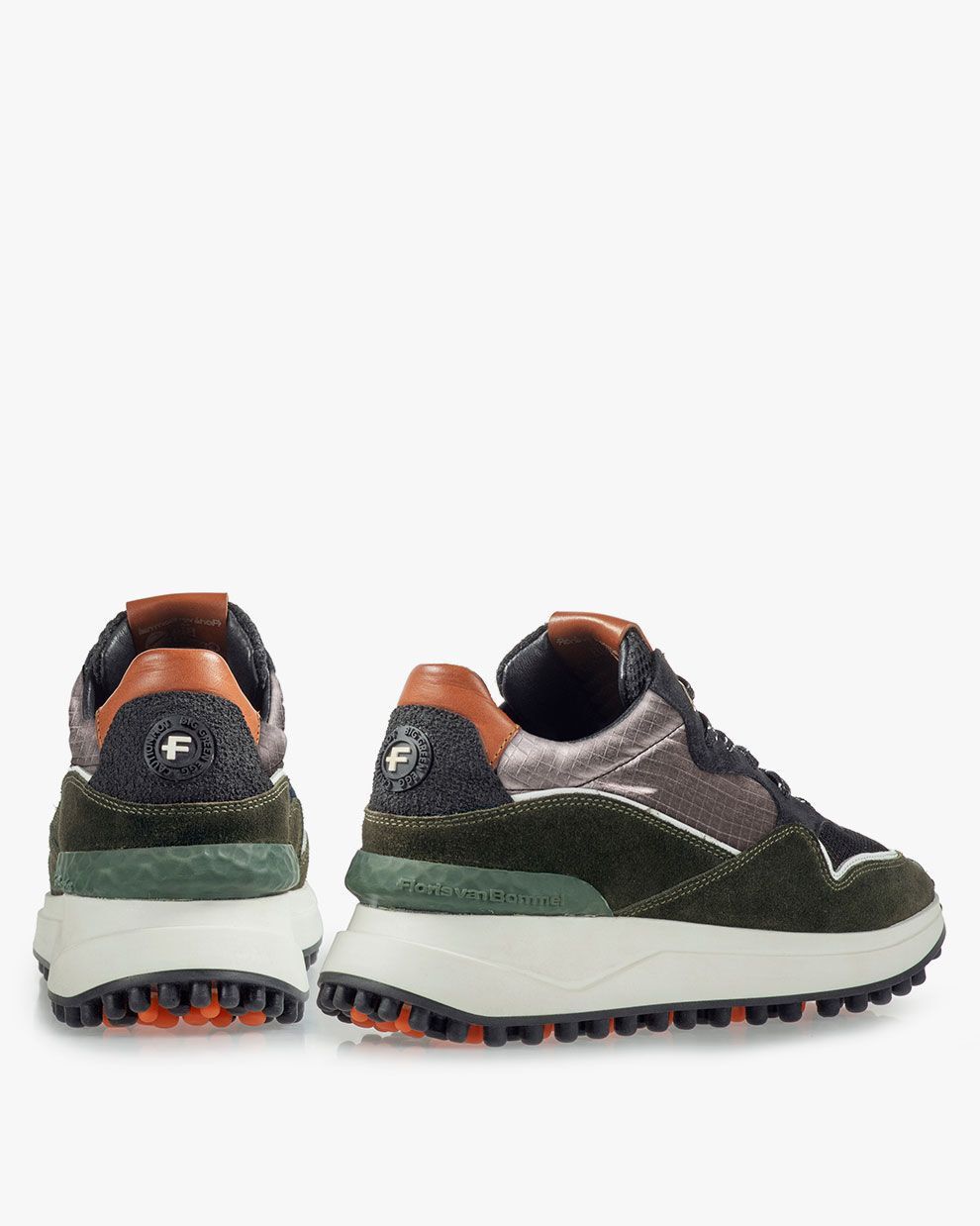 Noppi sneaker suede green SFM-10060-51-01 | Floris van Bommel®