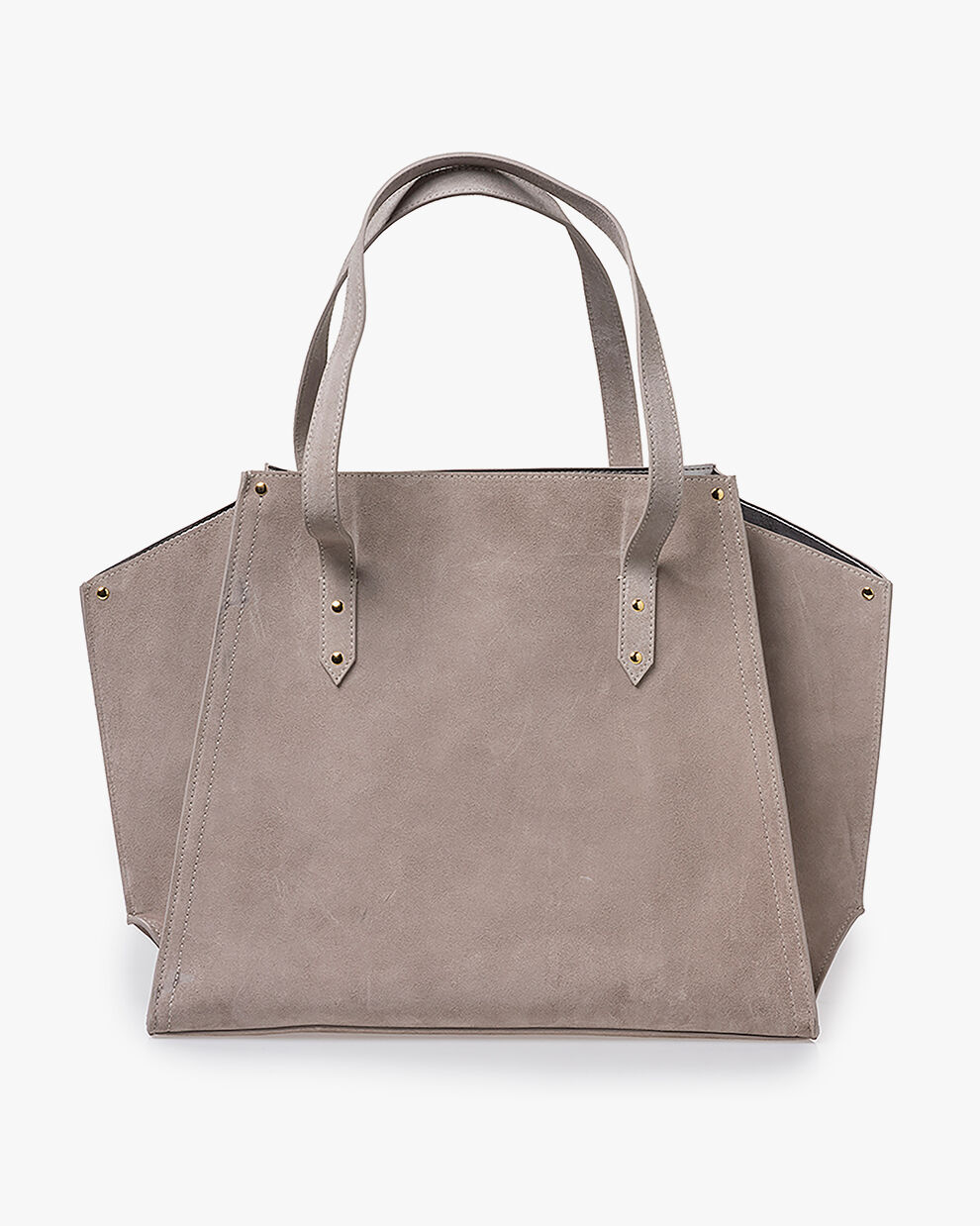 Grey suede tote deals