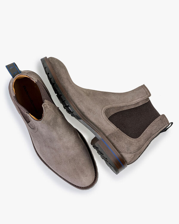 Chelsea boot suede taupe