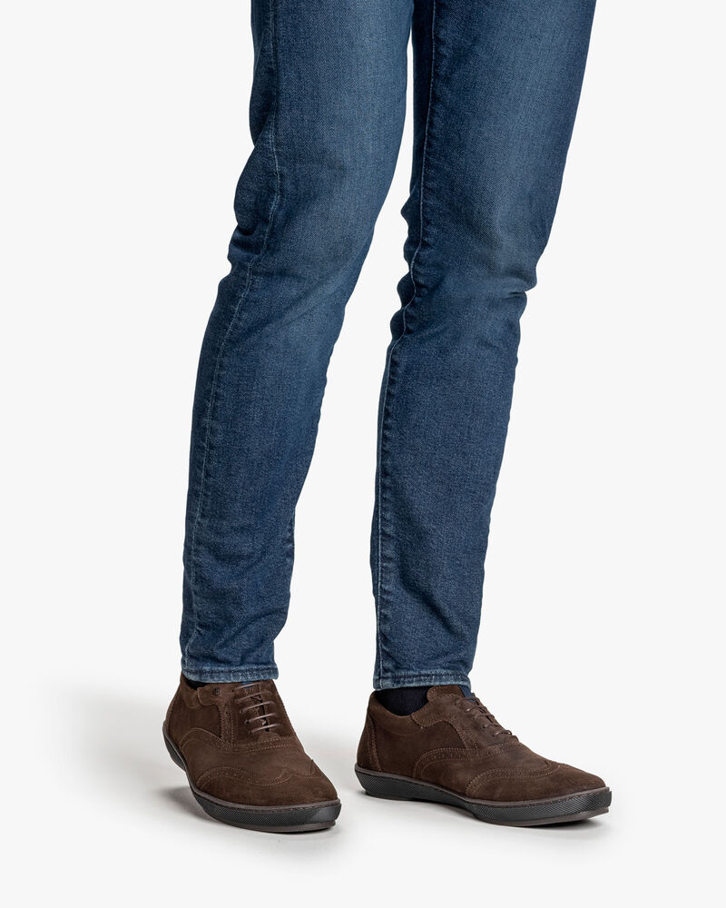 Sneaker suede dark brown