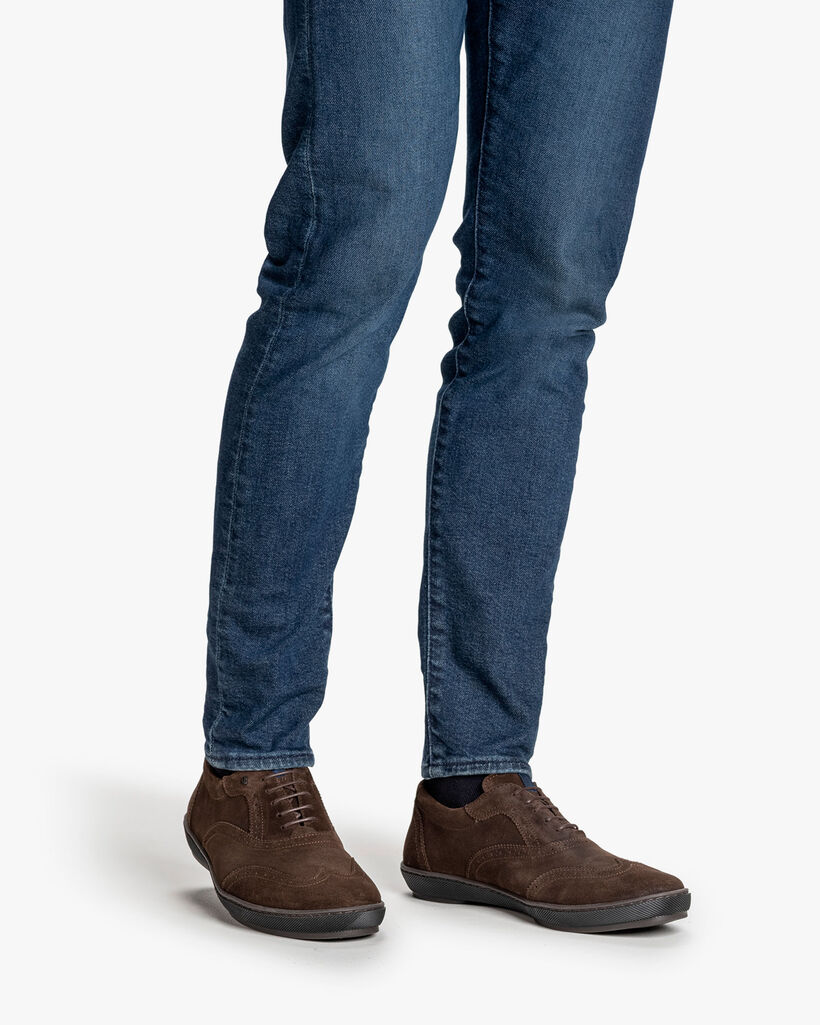 Sneaker suede dark brown