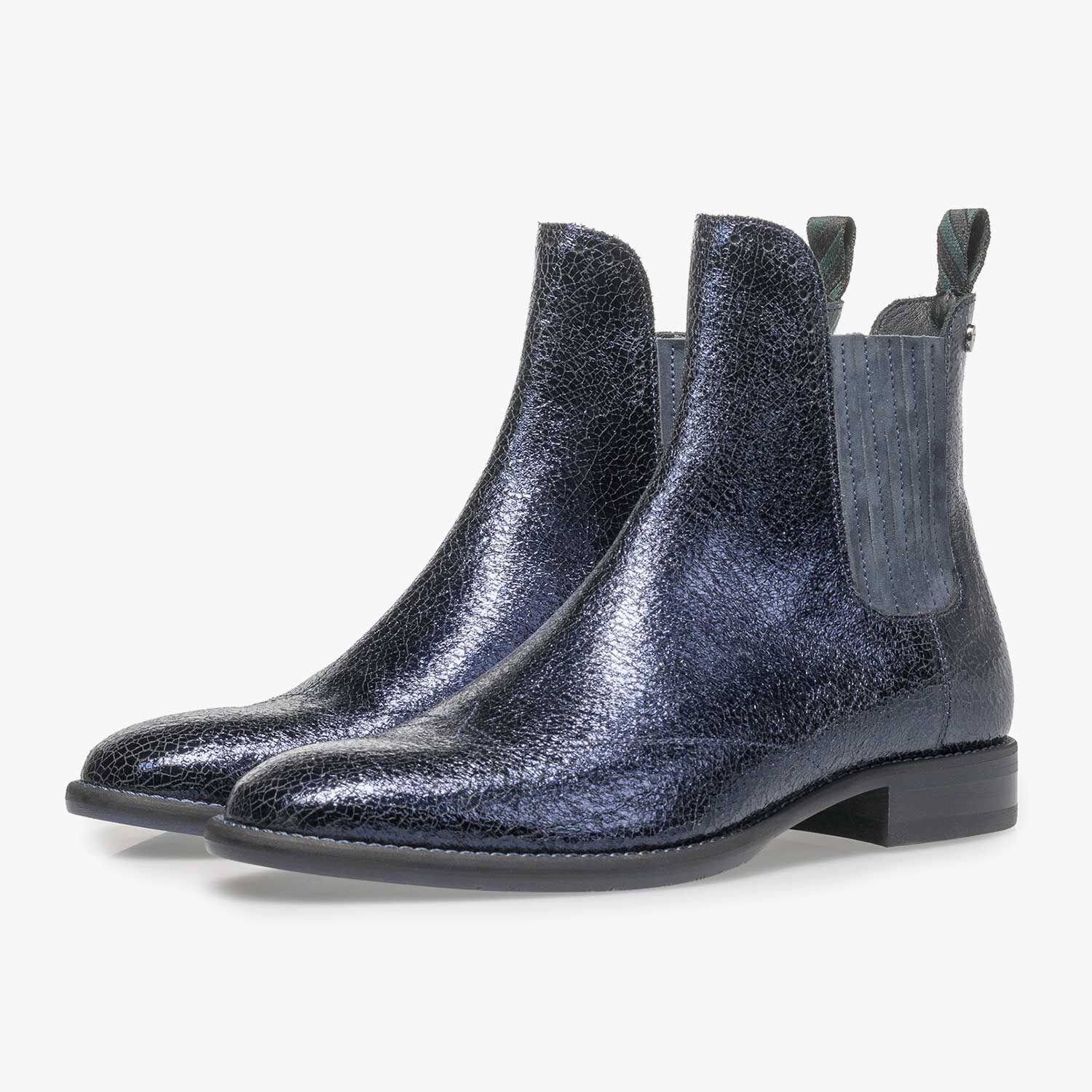 Womens blue cheap chelsea boots