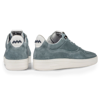 Sneaker suede leather turquoise