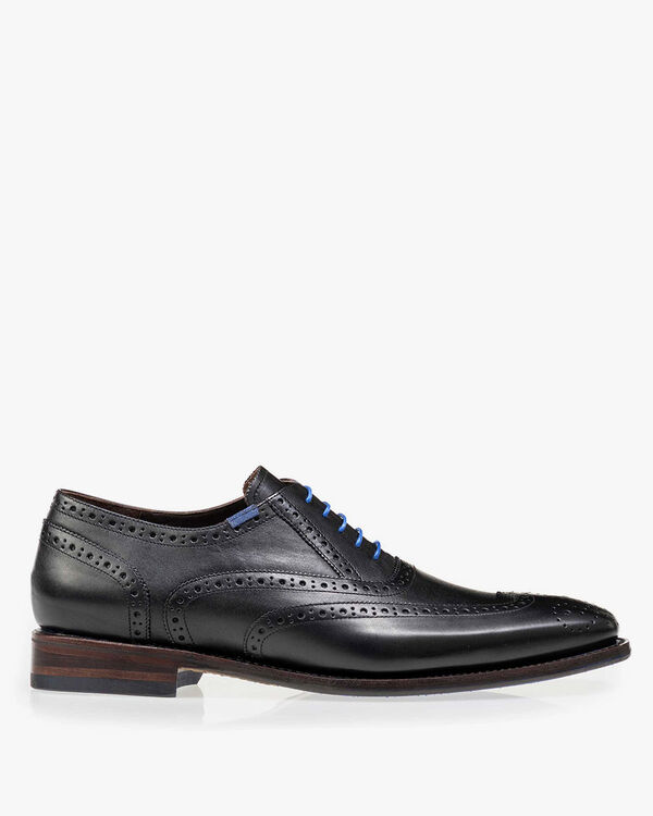 Lace shoe calf leather black